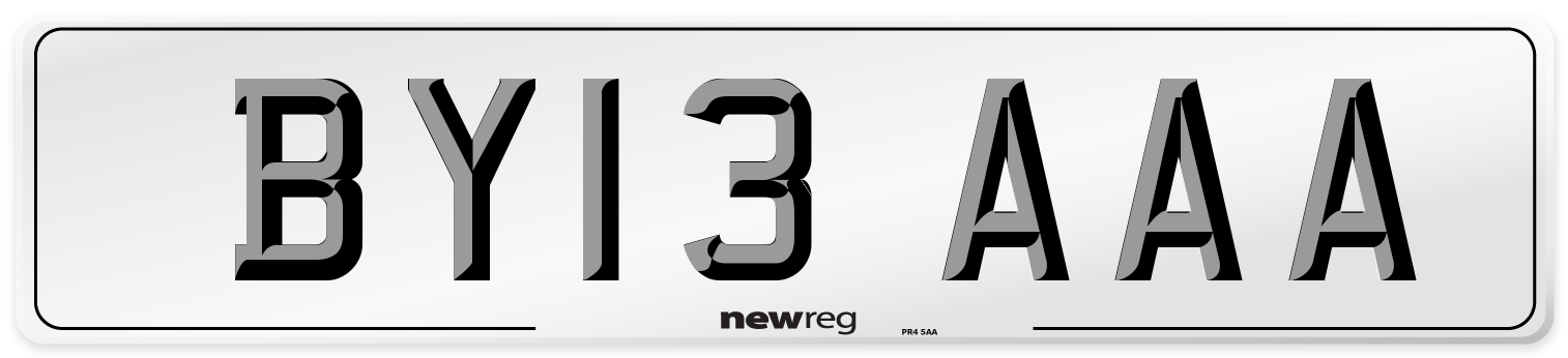 BY13 AAA Number Plate from New Reg